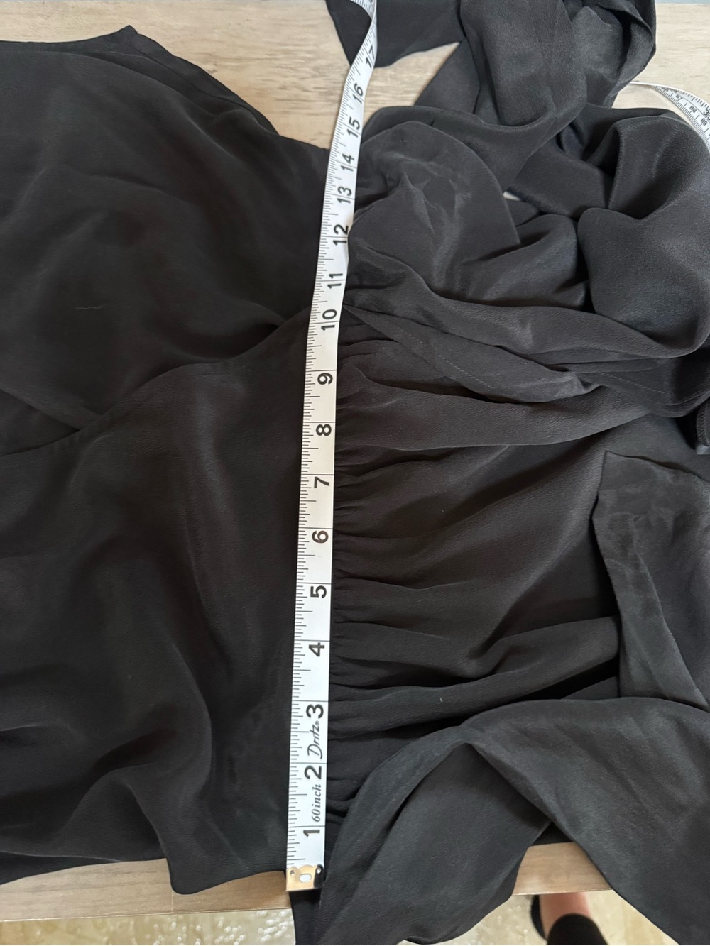 L'AGENCE Black Cap-Sleeve Wrap Mini Dress - Picture 8 of 10